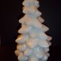 Mosser Glass MILK WHITE LARGE 8" CHRISTMAS TREE Figurine HOLIDAY DECORATION
