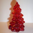 Mosser Glass Ruby Red 2.75" Mini Christmas Tree Figurine Holiday Made In USA!