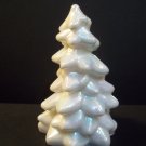Mosser Glass Milk White Carnival Mother of Pearl 2.75" Mini Christmas Tree Figurine