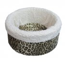 Pets 4 All Pet Cat Dog Nest round Bed - Animal Print - Small 15 - Made in USA