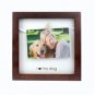 "I Love My Dog," Pet Clothespin Shadowbox Style Frame in Espresso 8" x 8"