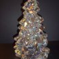 Mosser Glass CRYSTAL CARNIVAL Iridized 8" CHRISTMAS TREE Figurine Made In USA!