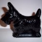 Mosser Glass Jet Black Scottie Scotty Westie Terrier Dog Figurine Made In USA!
