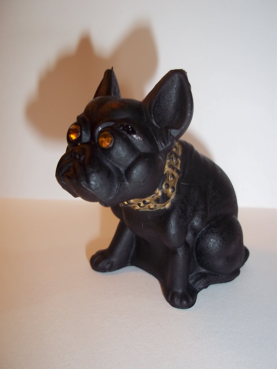 glass bulldog figurine
