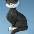"Little Miss Precious" Cat Looking with Tail Curled Statue Sculpture by Dubout