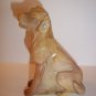 Mosser Glass Chocolate Caramel Slag Labrador Lab Dog Figurine Paperweight
