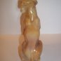 Mosser Glass Chocolate Caramel Slag Labrador Lab Dog Figurine Paperweight