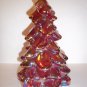 Mosser Glass RUBY RED CARNIVAL 8" CHRISTMAS TREE Figurine HOLIDAY Made In USA!