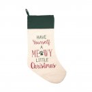 Large 18" Embroidered Meowy Little Christmas Cat Kitten Pet Holiday Stocking