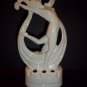 Germany Pottery Scarf Dancer Nude Figural Flower Frog Art Deco 1920-30's Marked