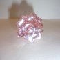 Mosser Glass Rose Pink Carnival Iridized 2.75" Mini CHRISTMAS TREE Figurine