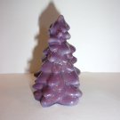 Mosser Glass Eggplant Purple 2.75" Mini CHRISTMAS TREE Figurine Made In USA!