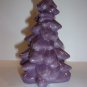 Mosser Glass 5.5" Eggplant Purple Christmas Tree Figurine Holiday Made In USA!