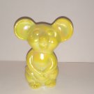 Fenton Glass Dandelion Yellow Carnival Iridized Mouse Figurine NFGS Exclusive