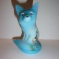 Fenton Glass Blue Canada Canadian Goose Geese Fox Figurine Ltd Ed M Kibbe #8/16