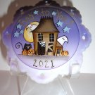 Fenton Glass "Boo To You" Halloween Haunted House Ornament Ltd Ed K Barley #6/16