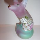Fenton Glass Passion Pink Seashore Sandpiper Fox Figurine Ltd Ed Barley #6/24