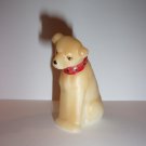 Rare Fenton Glass RCA NIPPER DOG PUPPY Natural Brown Red Collar QVC Exclusive!