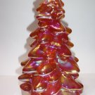 Mosser Glass MARIGOLD CARNIVAL 8" CHRISTMAS TREE Figurine HOLIDAY Made In USA!
