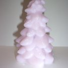 Mosser Glass Crown Tuscan Opaque Pink 5.5" Medium Christmas Tree Figurine USA!