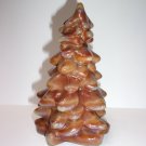 Mosser Glass Caramel Slag Swirl 5.5" Medium Christmas Tree Figurine USA!