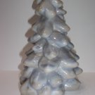 Mosser Glass Gray Marble Swirl 8" Large Christmas Tree Figurine Made In USA!