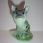 Fenton Glass Jadeite Green Chickadee Berries Pine Fox Figurine LE #4/33 M Kibbe