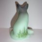 Fenton Glass Jadeite Green Chickadee Berries Pine Fox Figurine LE #4/33 M Kibbe