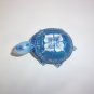 Fenton Art Glass Blue Blossoms Turtle Figurine Ltd Ed GSE #9/26 M Kibbe