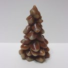 Mosser Glass Caramel Slag 2.75" Mini CHRISTMAS TREE Figurine Made In USA!