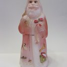 Fenton Glass Rose Vintage Toys Christmas Santa Claus Figurine Ltd Ed #20/32 Kibbe