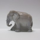 Fenton Glass Gray Marble Working Worker Elephant Figurine NFGS Exclusive 2021