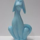Viking Mold Epic Line Robin's Egg Glass Blue Sitting Dog Figurine Mosser Made USA