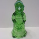 Fenton Glass Green Opalescent Halloween Witch Figurine by Mosser Made In USA!