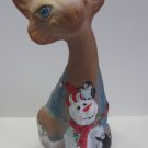 Fenton Glass Christmas "Playtime Penguins" Caramel Alley Cat Ltd Ed Kibbe #7/23