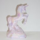 Mosser Glass Crown Tuscan Pink Carnival Unicorn Figurine Former Fenton Mold