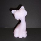 Fenton Glass Crown Tuscan Pink 4" Happy Kitty Cat FAGCA Exclusive 2022