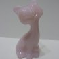 Fenton Glass Crown Tuscan Pink 4" Happy Kitty Cat FAGCA Exclusive 2022