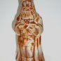 Mosser Glass Caramel Standing Christmas Santa Claus Figurine Former Fenton Mold