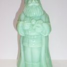 Mosser Glass Jadeite Jade Standing Santa Claus 8.5" Figurine Former Fenton Mold