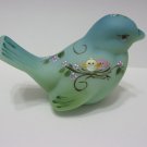 Fenton Glass Jadeite Green Song Bird Birdhouse Tweety Birds Ltd Ed #20/32 Kibbe
