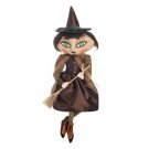 Matilda Witch Halloween Joe Spencer Gathered Tradition Folk Art Doll