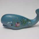 Fenton Glass Blue Seascape Turtle, Crab, Whale Figurine Ltd Ed #11/48 Kim Barley