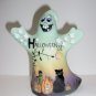 Fenton Glass October 31 Halloween Ghost Figurine Black Cat Ltd Ed #3/33 K Barley