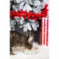 "Merry Catmas"  Christmas Holiday Ceramic Cat Kitten Food Bowl