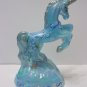 Fenton Glass Robin's Egg Blue Iridized Unicorn Figurine HP Ltd Ed NFGS F Burton