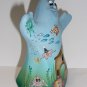 Fenton Glass Blue Boo School Halloween Seascape Ghost Figurine Ltd Ed #25/38 Barley