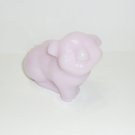 Fenton Glass Crown Tuscan Pink Pig Figurine FAGCA Exclusive 2022 by Mosser Glass