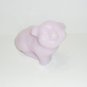 Fenton Glass Crown Tuscan Pink Pig Figurine FAGCA Exclusive 2022 by Mosser Glass