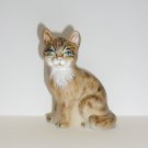 Fenton Glass Natural Persian Sitting Cat Figurine Ltd Ed #1/28 M Kibbe 2019